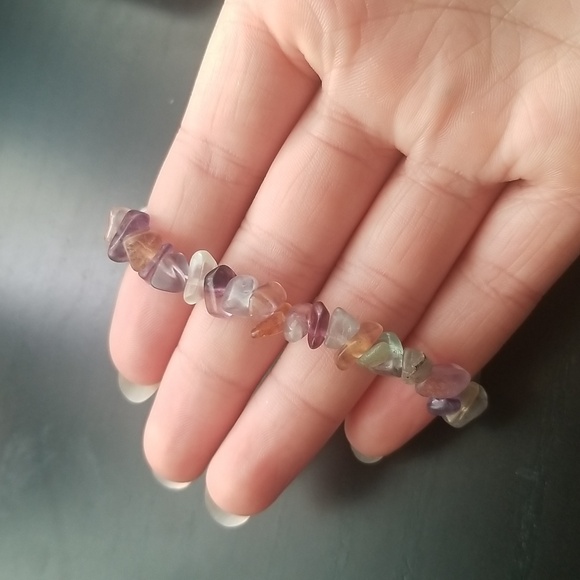 Handmade bracelet with colorful natural stones. - Picture 2 of 5